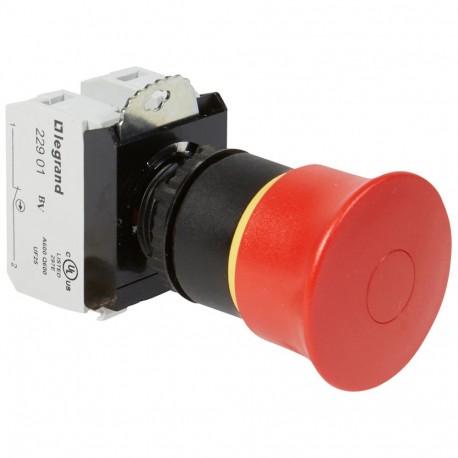 LEGRAND 023725 023725 LEGRAND PULS. MUSHROOM DIAM 40 RED+1NC1NA