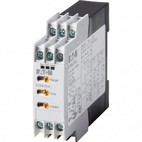 Eaton-moeller ETR4-70-A Y7-31888 EATON ELECTRIC Timing relay, 2W, 0.05s-100h, multi-function, 24-240VAC/DC, potenti..