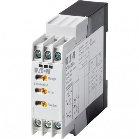 Eaton-moeller ETR4-69-A Y7-31891 EATON ELECTRIC Timing relay, 1W, 0.05s-100h, multi-function, 24-240VAC/DC