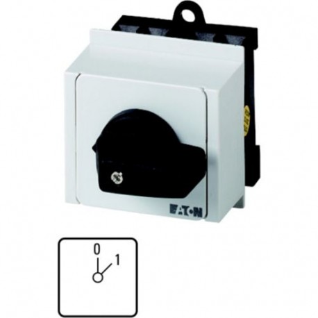 Eaton-moeller T0-1-15401/IVS Y7-45973 EATON ELECTRIC ON-OFF switches, Contacts: 1, 20 A, front plate: 0-1, 45 °, ma..