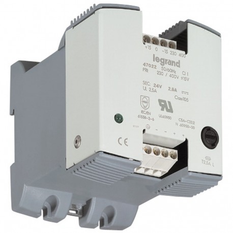 LEGRAND 047022 047022 LEGRAND SOURCE ALIM FILTR 24V 60W 2.5 A