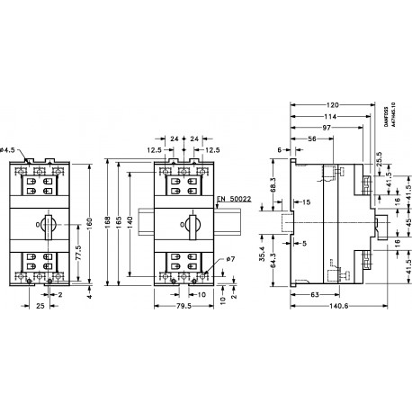 Danfoss-industrial-automation 047B3014 DANFOSS CONTROLES INDUSTRIALES Circuit breaker