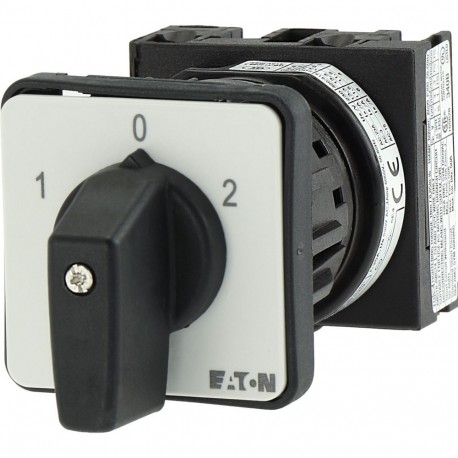 EATON - MOELLER T0-1-8210/EZ T0-1-8210/EZ 048337 Y7-48337 EATON ELECTRIC Changeoverswitches, Contacts: 2, 20 A, front plate: 1-0-2, 60 °,..