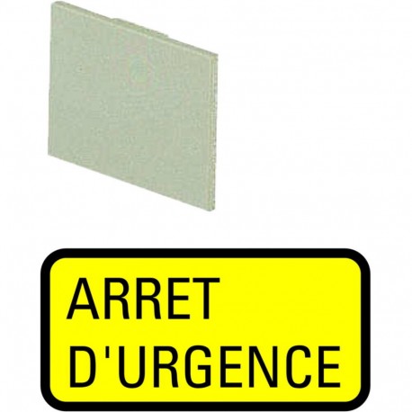 Eaton-moeller 399SQ25 Y7-48638 EATON ELECTRIC Insert label, yellow, EMERGENCY STOP