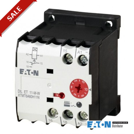 Eaton-moeller DILET11-M-W EATON ELECTRIC Timing relay, 1W, 0.05s-60h, on-delayed, 400VAC