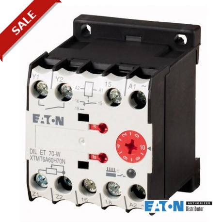 Eaton-moeller DILET70-W EATON ELECTRIC Multi-function relay, 1W, 0.05-60h, with potentiometer connection, 400VAC