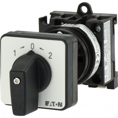 EATON - MOELLER T0-1-8214/Z T0-1-8214/Z 050720 Y7-50720 EATON ELECTRIC Changeoverswitches, Contacts: 2, 20 A, front plate: 2 0 1, 45 °, ..