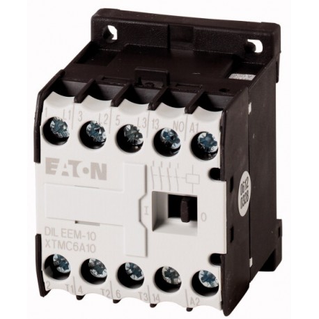 Eaton-moeller DILEEM-10(115V60HZ) XTMC6A10CX EATON ELECTRIC Contactor, 3p+1N/O, 3kW/400V/AC3
