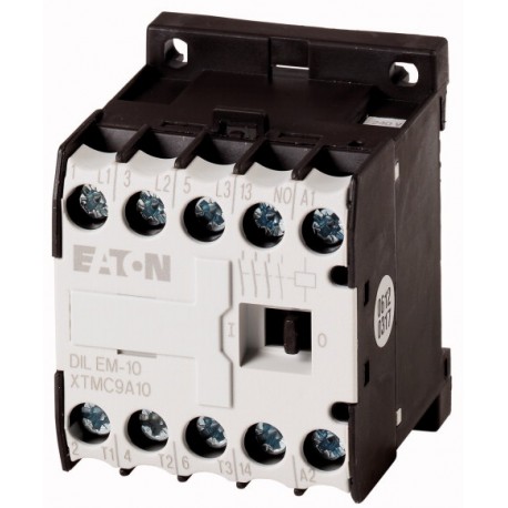 Eaton-moeller DILEM-10(190V50HZ,220V60HZ) XTMC9A10G EATON ELECTRIC Contactor, 3p + 1N / O, 4kW / 400V / AC3