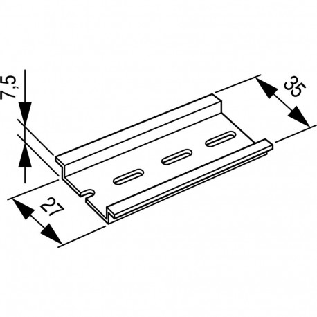 Eaton-moeller TS35X7,5 Y7-53030 EATON ELECTRIC Top-hat rail 35x7.5mm