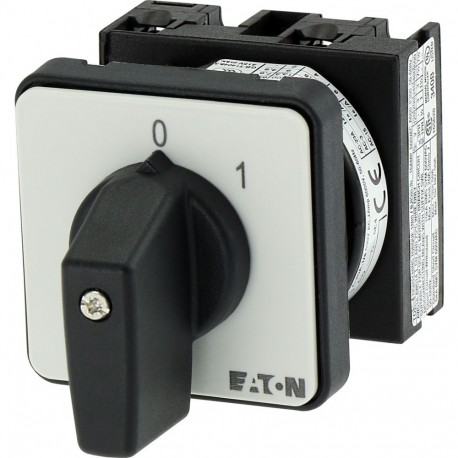 EATON - MOELLER T0-1-15402/E T0-1-15402/E 053092 Y7-53092 EATON ELECTRIC ON-OFF switches, Contacts: 2, 20 A, front plate: 0-1, 45 °, main..