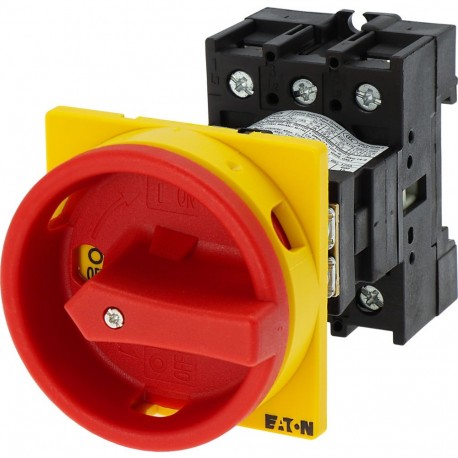 EATON - MOELLER P1-25/V/SVB P1-25/V/SVB 055335 Y7-55335 EATON ELECTRIC Main switch, 3 pole, 25 A, Emergency-Stop function, Lockable in t..
