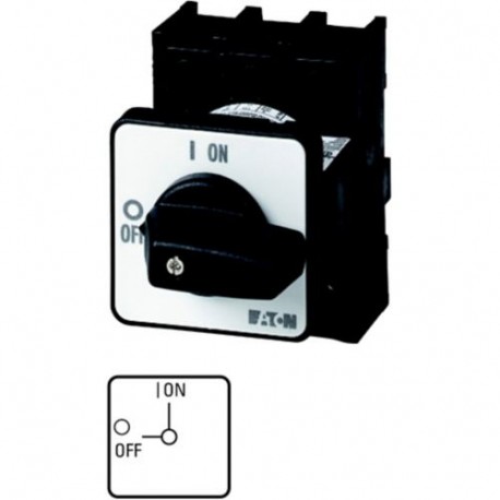 Eaton-moeller P1-32/E/HI11 Y7-62609 EATON ELECTRIC On-Off switch, 3 pole + 1 N/O + 1 N/C, 32 A, flush mounting