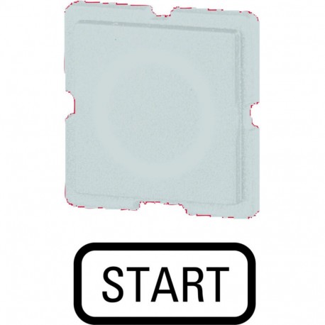 Eaton-moeller 122TQ25 Y7-63746 EATON ELECTRIC Button plate, white, START