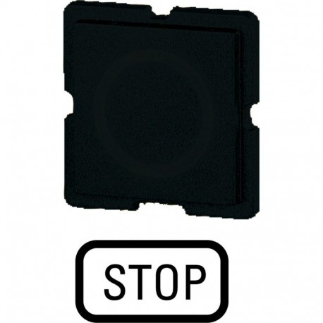 EATON - MOELLER 112TQ25 112TQ25 063748 Y7-63748 EATON ELECTRIC Button plate, black, STOP