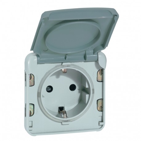 LEGRAND 069570 069570 LEGRAND PL-COMP E/S 2P+T AUT GREY