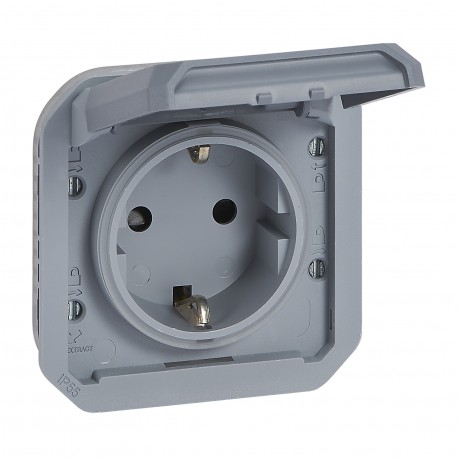 LEGRAND 069571L 069571L LEGRAND PL-COMP I/O 2P+T TORN GREY