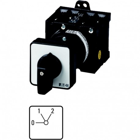 Eaton-moeller T3-1-91/Z Y7-73728 EATON ELECTRIC step switch for heating, Contacts: 2, 32 A, front plate: 0-2, 60 °,..