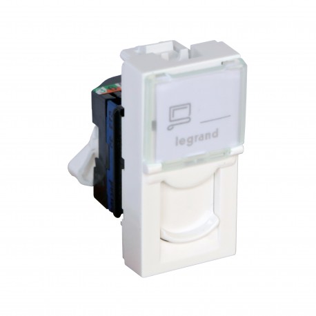 LEGRAND 076582 076582 LEGRAND MO-BASE RJ45 C6 FTP 1M BL AB