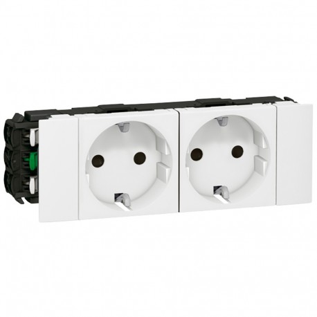 LEGRAND 077202 077202 LEGRAND MO-BASE 2X2P+T BL AUT DLP CD