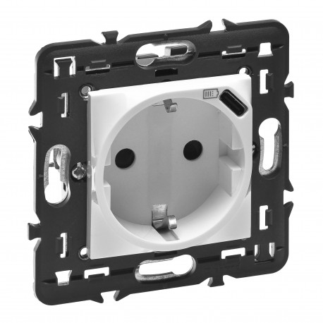 LEGRAND 077271L 077271L LEGRAND MO-BASE 2P+T USB C 2M BL +SOP