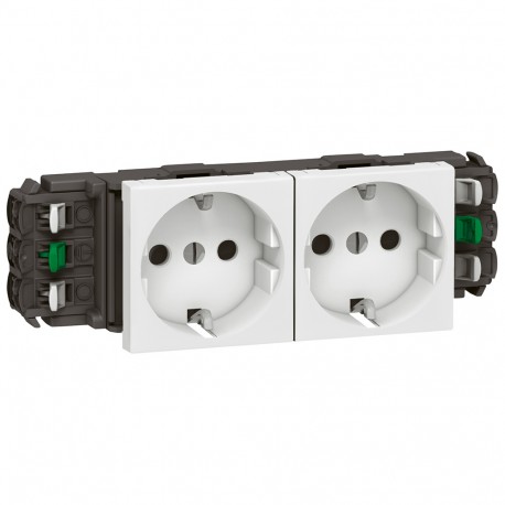 LEGRAND 077402 077402 LEGRAND MO-SOCKET 2x2P+T SCHUKO DLP