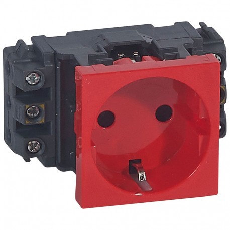 LEGRAND 077611 077611 LEGRAND MO-SOCKET 2P+T DLP SCH RO TOR