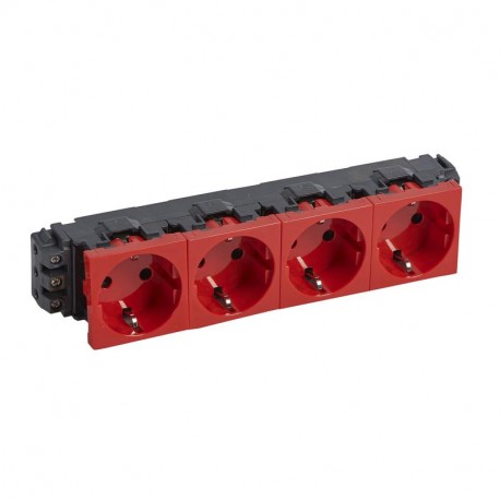 LEGRAND 077614 077614 LEGRAND MO-SOCKET 4X2P+T DLP RO TOR