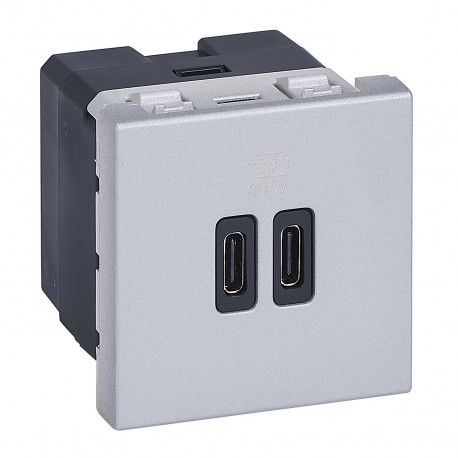 LEGRAND 077632L 077632L LEGRAND MO-2USB C+C 2M 30W AL