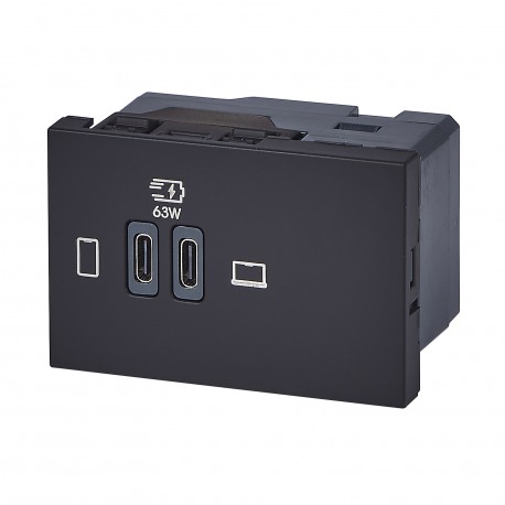 LEGRAND 077675L 077675L LEGRAND MO-2USB C+C 3M 63W NG