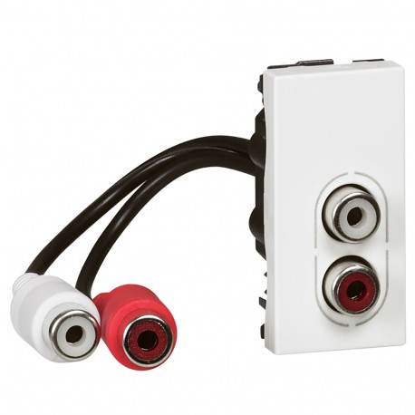 LEGRAND 078747 078747 LEGRAND MO-BASE 2RCA 1M BL CABL