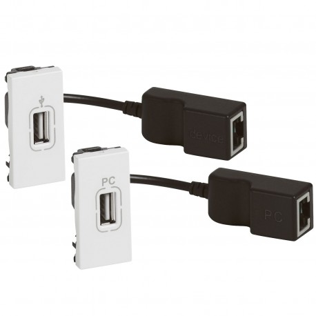 Legrand 078748 MO-BASE EXT USBRJ45 1M BL CABLE