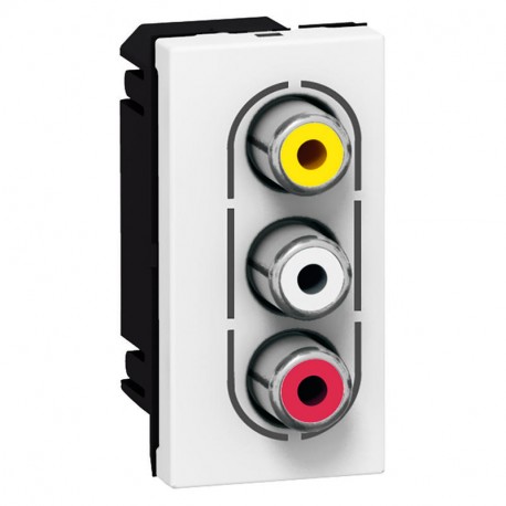 LEGRAND 078754 078754 LEGRAND MO-BASE 3RCA 1M BL TORN