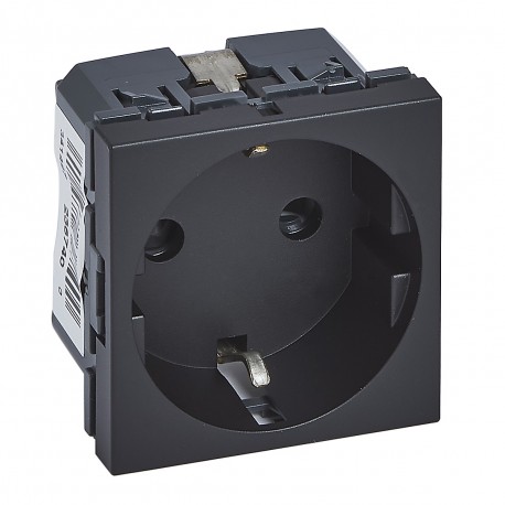 LEGRAND 079351L 079351L LEGRAND 2P+T SCH TOR NEGR MAT 90 SOCKET