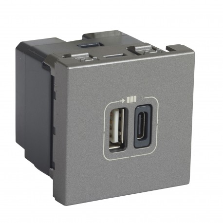 LEGRAND 079392 079392 LEGRAND MO-BASE USB A+C 3A 15W 2M TO THE