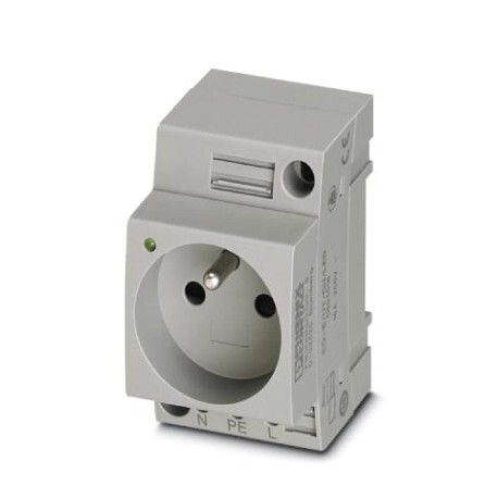 Phoenix contact EO-E/UT/SH/LED Socket, Pin connector pattern type E, Screw connection, for France an..