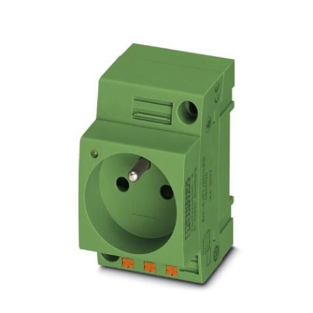 Phoenix contact EO-E/PT/SH/LED/GN Socket, Pin connector pattern type E, Push-in spring connection, f..