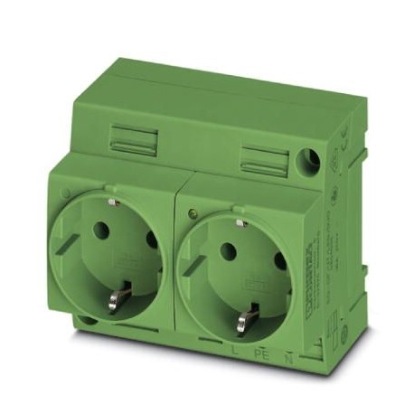 PHOENIX CONTACT EO-CF/UT/LED/DUO/GN EO-CF/UT/LED/DUO/GN 0804037 PHOENIX CONTACT Double socket