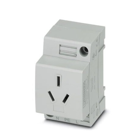 Phoenix contact EO-I/UT Socket, Pin connector pattern type I, Screw connection, for China/Australia ..