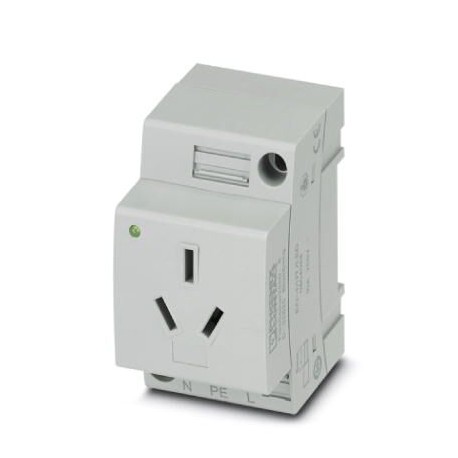 Phoenix contact EO-I/UT/LED Socket, Pin connector pattern type I, Screw connection, for China/Austra..