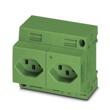 PHOENIX CONTACT EO-J/UT/LED/DUO/GN EO-J/UT/LED/DUO/GN 0804104 PHOENIX CONTACT Double socket