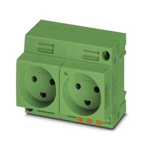 Phoenix contact EO-K/PT/LED/DUO/GN Double socket