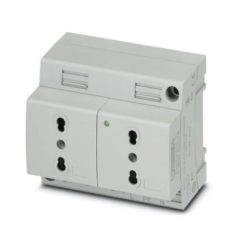 Phoenix contact EO-L/UT/SH/LED/DUO Double socket, Pin connector pattern type L, Screw connection, fo..