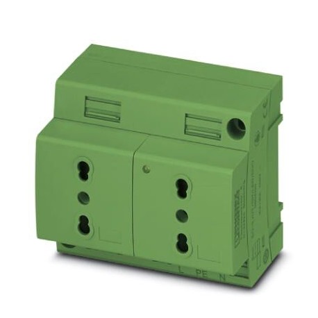 PHOENIX CONTACT EO-L/UT/SH/LED/DUO/GN EO-L/UT/SH/LED/DUO/GN 0804131 PHOENIX CONTACT Double socket, Pin connector pattern type L, Screw connection,..