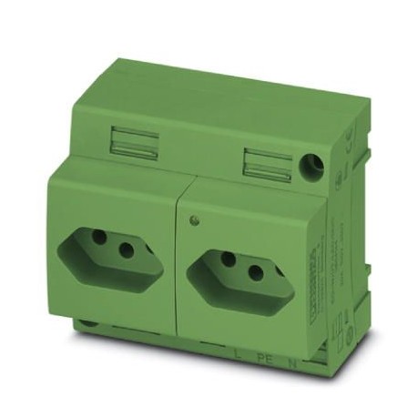 Phoenix contact EO-N/UT/LED/DUO/GN Double socket