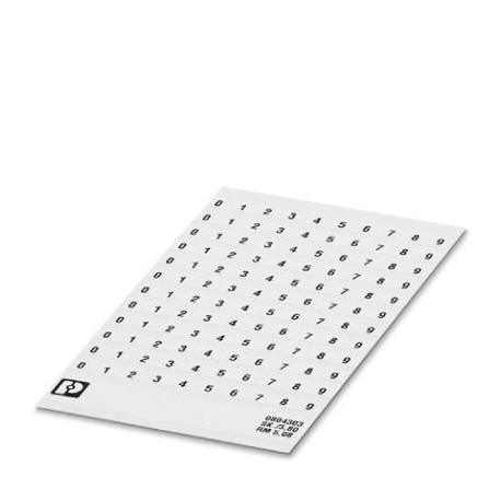 PHOENIX CONTACT SK 5,08/3,8: 0-9 SK 5,08/3,8: 0-9 0804303 PHOENIX CONTACT Marker for terminal blocks