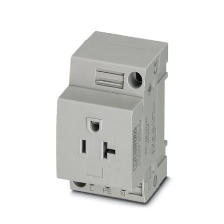 Phoenix contact EO-AB/UT/20 Socket, Typ: AB 20A, gray, for mounting on a DIN rail in the service int..