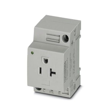 PHOENIX CONTACT EO-AB/UT/LED/20 EO-AB/UT/LED/20 0804509 PHOENIX CONTACT Socket, Typ: AB 20A, Light indicator, gray, for mounting on a DIN ra..