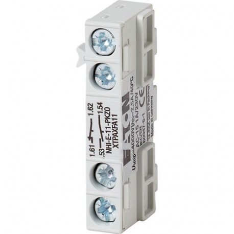 Eaton-moeller +NHI-E-11-PKZ0 Y7-82883 EATON ELECTRIC Standard auxiliary contact, 1N/O+1N/C, flush mounting, screw c..