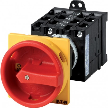 EATON - MOELLER T3-5-8346/V/SVB T3-5-8346/V/SVB 085564 Y7-85564 EATON ELECTRIC Main switch, 10-pole, 32 A, Emergency-Stop function, 90 °, re..